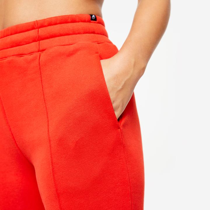 Image du produit Domyos Pantalon de jogging femme chaud - 500 rouge foncé