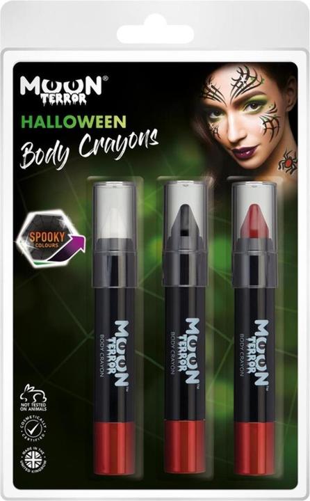 Image du produit Moon Creations - Crayon à maquillage pour corps (Noir, Blanc, Vin rouge, 3 x)