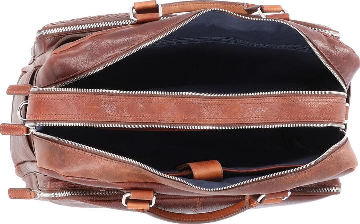 Actual product image Bugatti Woven briefcase leather 48 cm