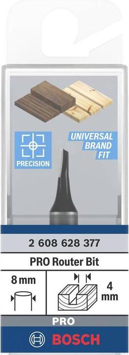 Produktbild Bosch Professional Zubehör Nutfräser, 8 mm, D1 4 mm, L 8 mm, G 51 mm