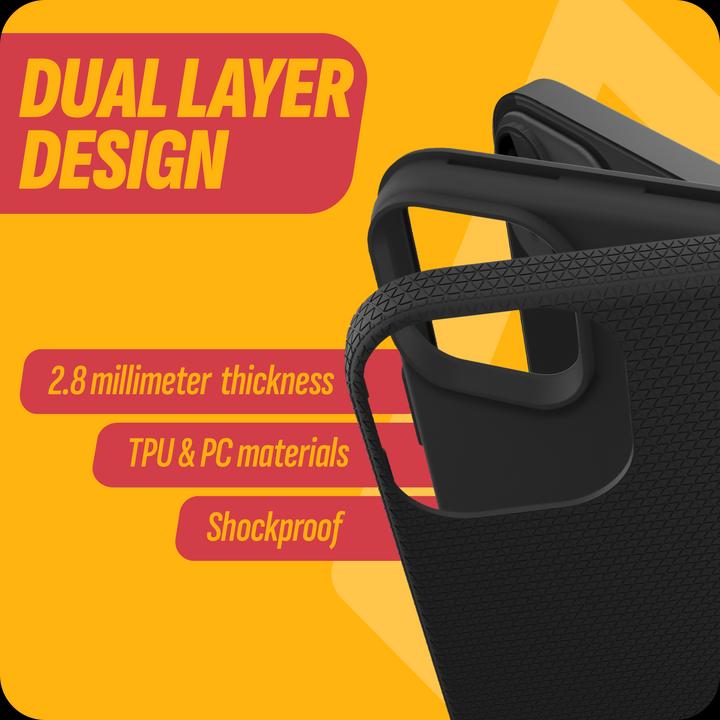 Produktbild Cazy Robuste Strukturhülle für Samsung Galaxy A25, TPU und PC Material, Rutschfeste Textur - (Samsung Galaxy A25)