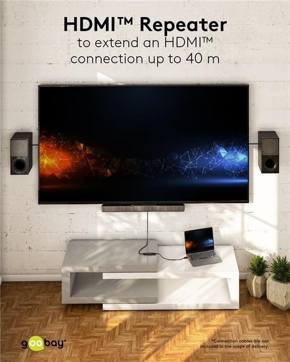 Image du produit Goobay Amplificateur de signal HDMI™ 4K @ 30 Hz (0.05 m, HDMI)