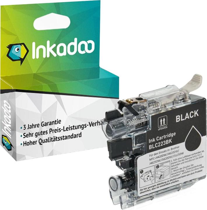 Produktbild Inkadoo Kompatibel Tinte für Brother LC-221 (BK)