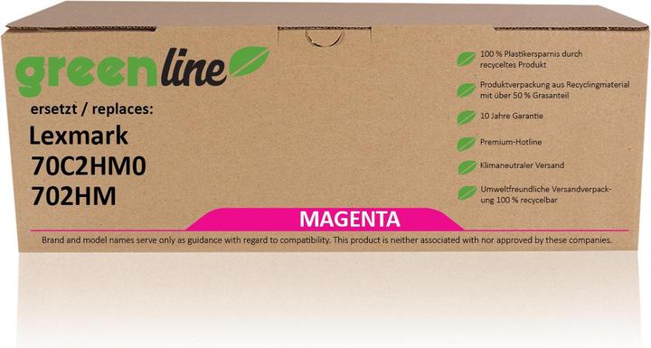 Image du produit Inkadoo Toner greenline ersetzt Lexmark 70C2HY0 / 702HY Toner