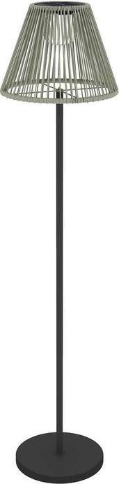 Produktbild Swisshandel24 Stehlampe Rattan Solarlampen mit Lichtsensor Boho-Stil IP44 Ø33x135 cm (15 lm, IP44)
