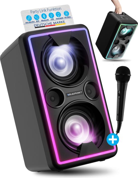 Blaupunkt Party Lautsprecher mit TWS | PS 2000 (12 h, Batteriebetrieb)