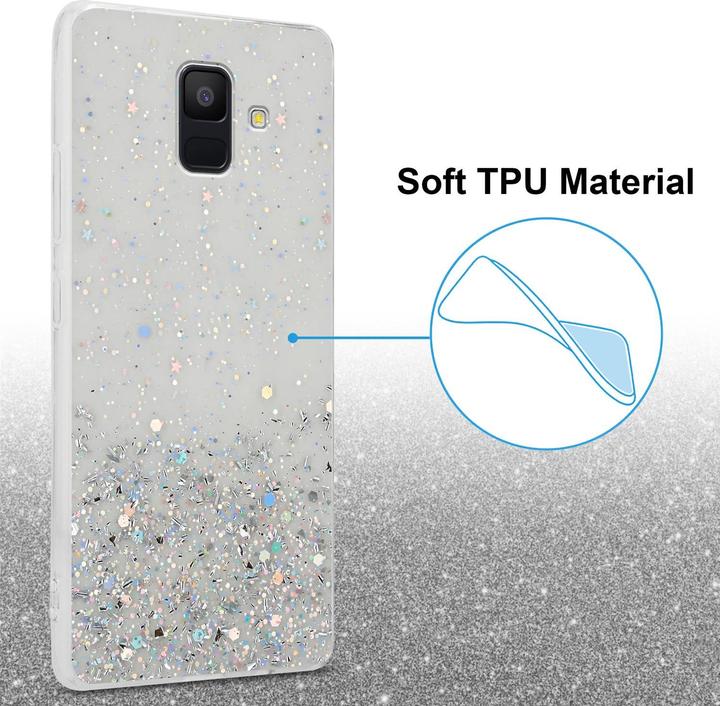 Actual product image Cadorabo TPU cover sparkling glitter (Samsung Galaxy J6 (2018))