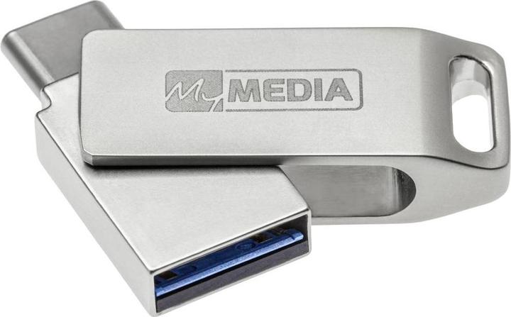 Actual product image MyMedia USB 3.2 OTG Stick 128GB, Type A-C, My Dual, silver (128 GB, USB-A, USB-C)