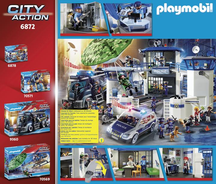 Productafbeelding Playmobil Intl. politiecommandocentrum met gevangenis (6872, Playmobil Stad Actie)