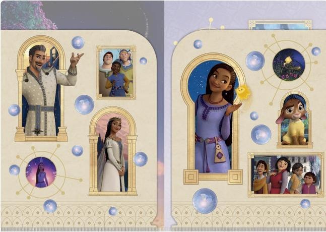 Actual product image Disney Wish W-Pocket transparent cover (A4)