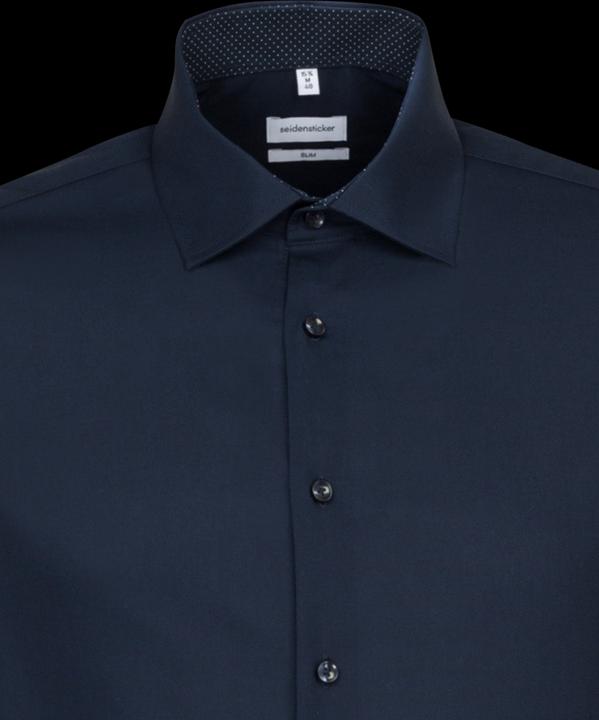 Immagine prodotto Seidensticker Camicia Slim Fit Business Kent Patch 12 blu scuro (39)