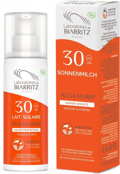 Immagine prodotto Laboratoires de Biarritz Latte solare viso e corpo (Latte solare, SPF 30, 100 ml, 151 g)