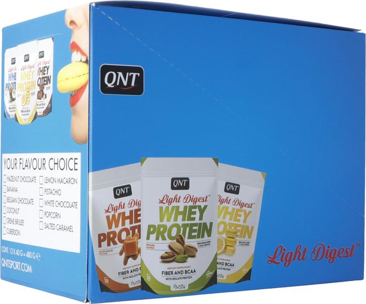 Actual product image QNT Light Digest Whey Protein (Flavour Mix, 16 pcs., 640 g)
