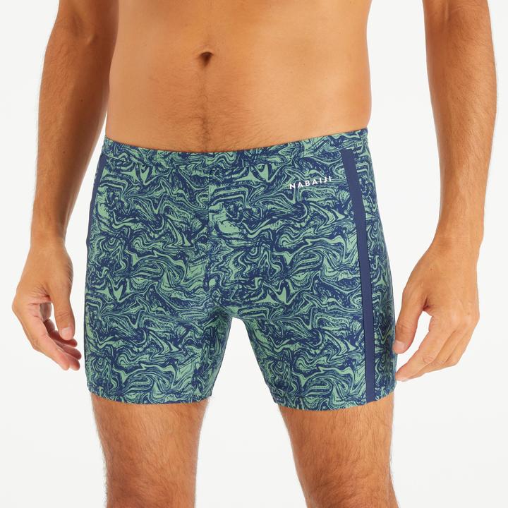 Produktbild Nabaiji Badehose Midjammer Herren - 100 Yoko Wave blau/khaki (46)