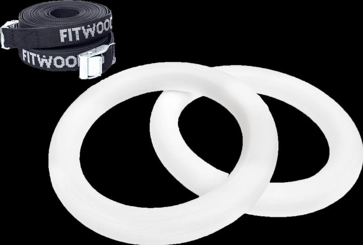 Actual product image Fitwood ULPU MINI Gym Rings Ribbons Black