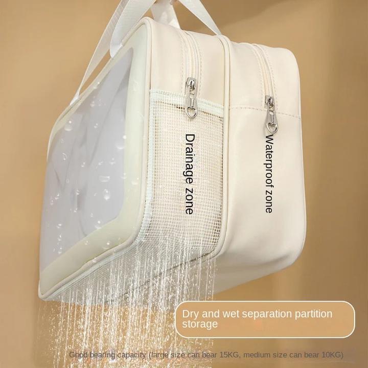 Actual product image Only-Bags.Store Wet-dry separator make-up bag portable toiletry bag travel essentials large capacity