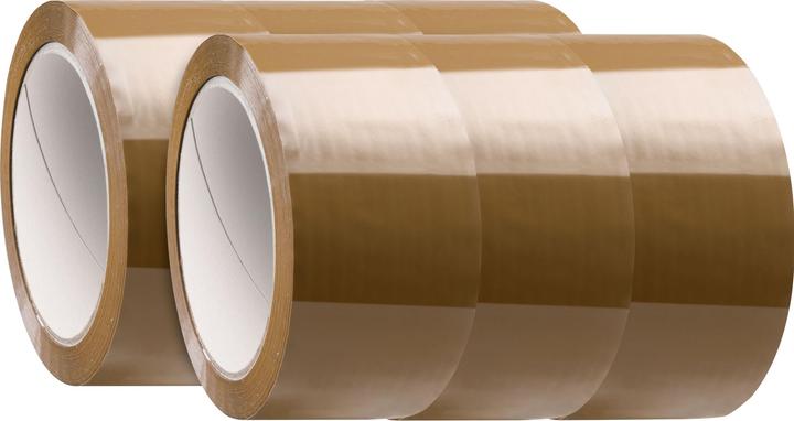 Produktbild Transpak Klebeband Breite 50mm Länge 66m Stärke 48µ leise abrollend braun (50 mm)