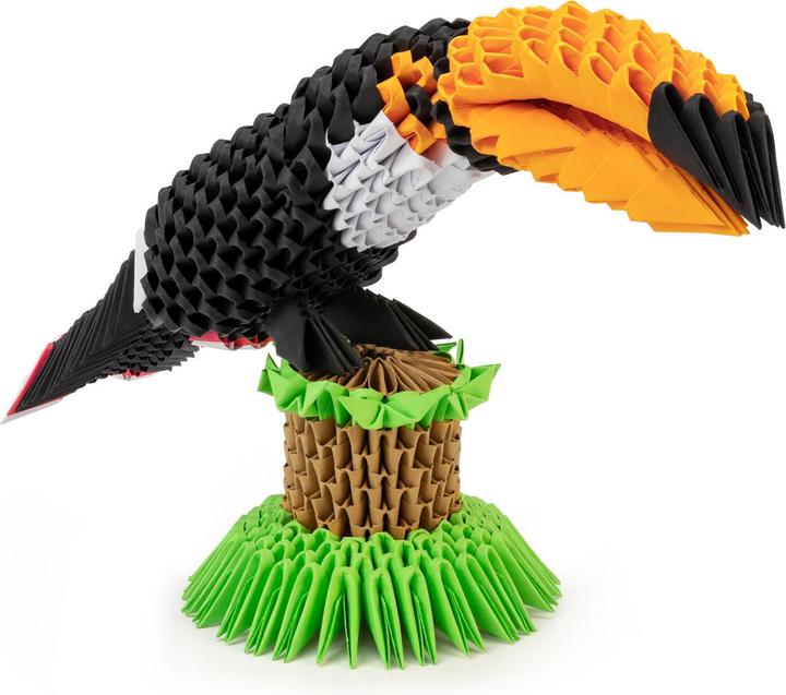 Actual product image Selecta Spielzeug ORIGAMI 3D - Toucan, 752 parts (752 pieces)