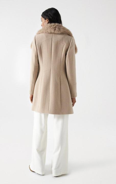 Produktbild Salsa Jeans Wool Coat With Fur Collar (XL)