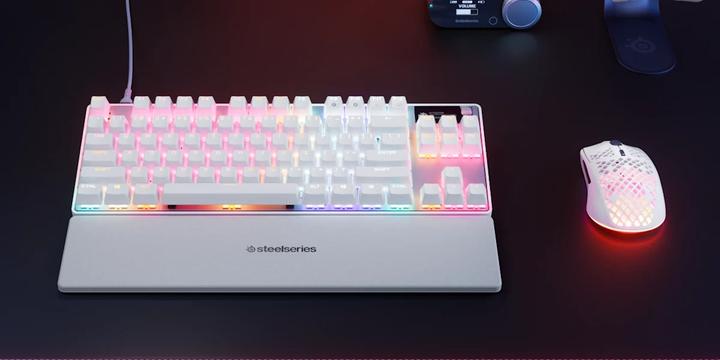 Produktbild SteelSeries Apex Pro TKL Gen 3 Gaming Toetsenbord Qwerty Wit (64898) (US, Kabelgebunden)