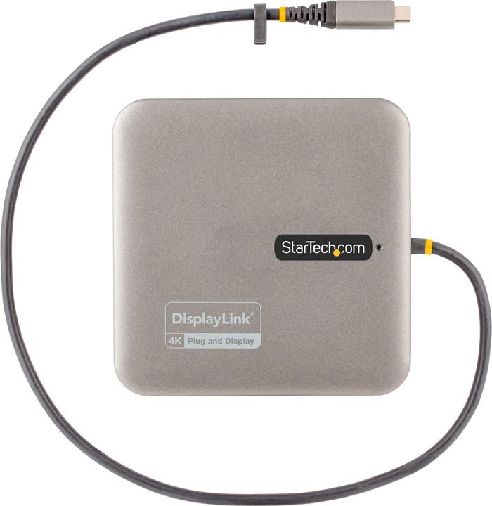Produktbild StarTech com USB C Multiport Adapter, Dual HDMI Video, 4K 60Hz, 2-Port 10Gbps USB 3.1 Hub, 100W USB (USB-A, 2 Ports)