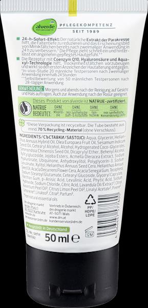 Actual product image dm alverde MEN Active Nature Q10 Anti-Wrinkle Cream (24h cream)