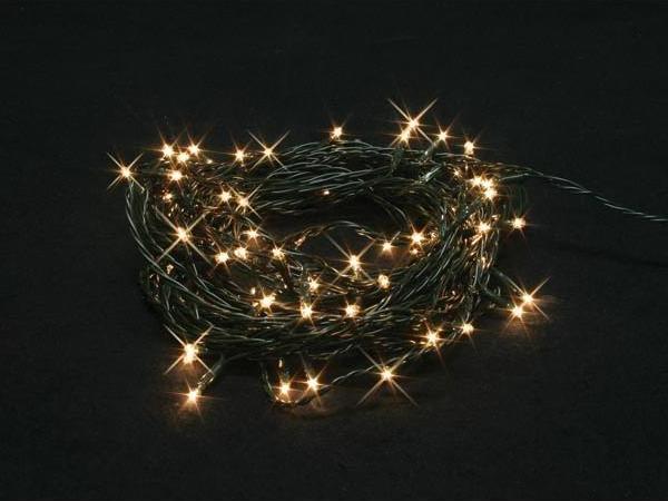 Light Creations Burstlight LED - 20 m - 220 weisse LEDs (44 blinkende LEDs) - grünes Kabel - 24 V (20 m)