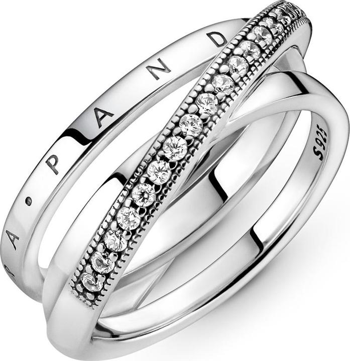 Immagine prodotto Pandora Anello Crossover Pavé Triple Band (56, 925 Argento)