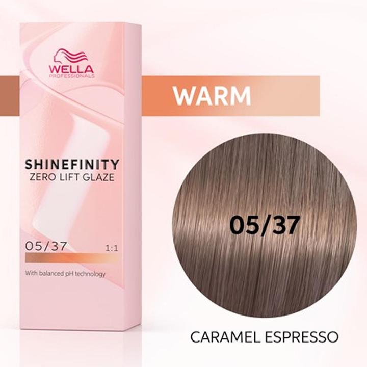 Wella Shinefinity Zero Lift Glaze 60ml 05/37 (05, 37 Karamell Espresso)