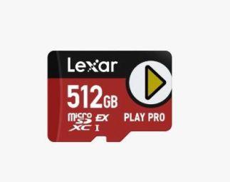 Image du produit Lexar Play Pro (512 Go, microSD Express, U3, UHS-I)