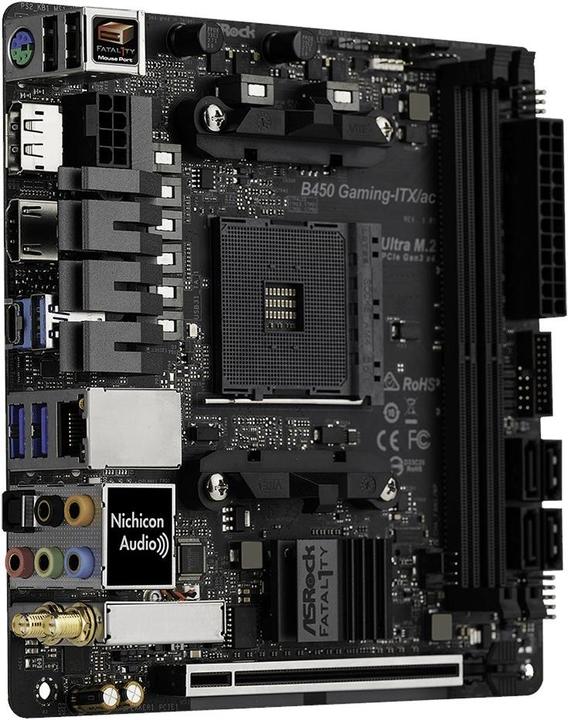 Produktbild AsRock B450 Gaming-ITX/ac (AM4, AMD B450, Mini-ITX)