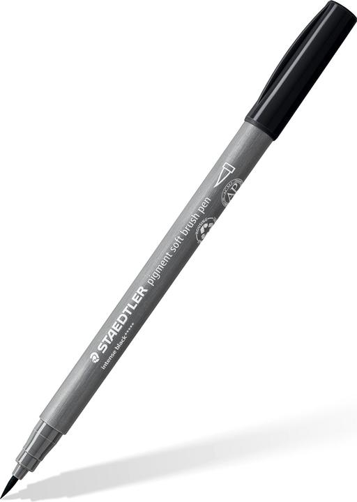 Image du produit Staedtler MultiInk Pigment Arts soft brush pen Set de 6 pièces gris détail (Gris, 6 x)