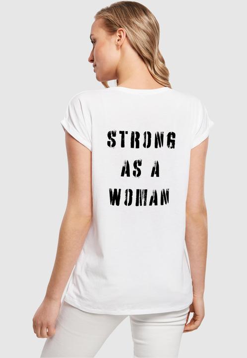 Actual product image Merchcode Ladies WD - Strong As A Woman Extended Shoulder Tee - 116539 (XS)