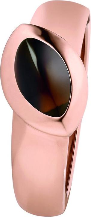 Xen Ring mit braunen Hydrothermal Quarz rosè vergoldet (60)