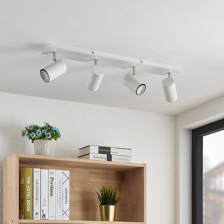 Immagine prodotto Lindby Faretto da soffitto Joffrey, 4 luci, 70 cm, bianco (GU10)