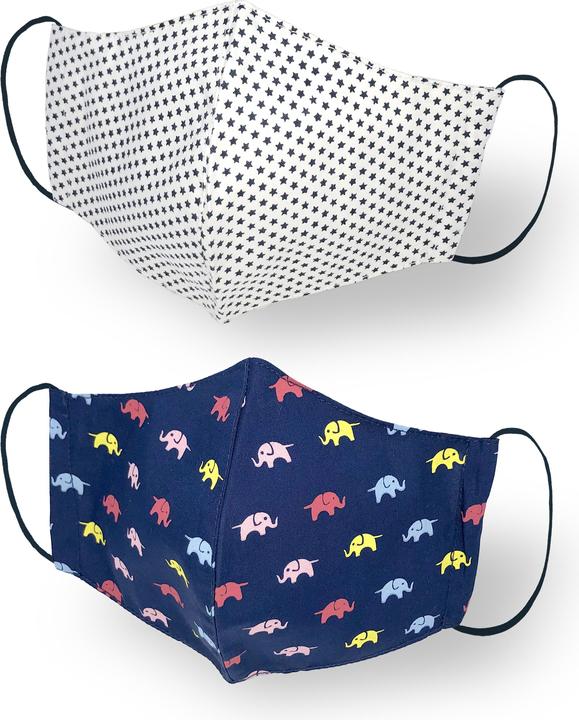 Actual product image Kanguru Green protective mask for boys (2 pcs) (No official protection class, 2 x)