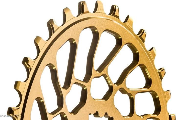 Actual product image AbsoluteBLACK OVAL Sram DM flat (0mm offset) (30)