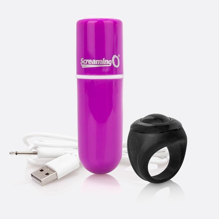 Actual product image Screaming O Charged Vooom Remote Control Bullet Black 0.1kg