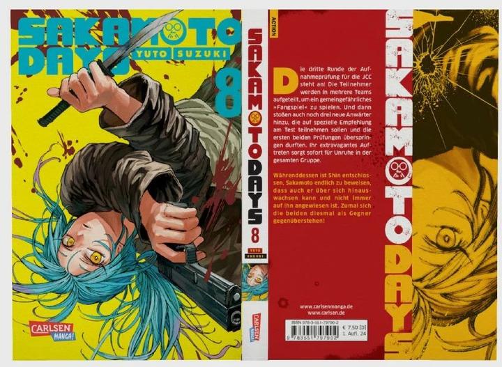 Actual product image Sakamoto Days 8 (German, Yuto Suzuki, 2024)