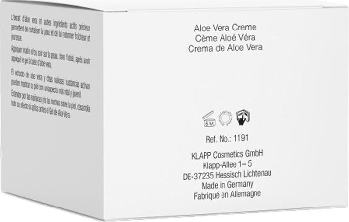 Image du produit Klapp SKIN NATURAL Crème à l'aloe vera 50 ml (50 ml, Crème 24h)