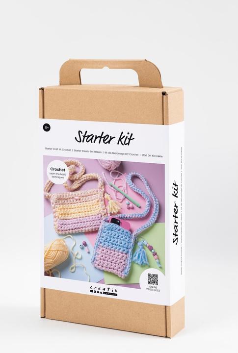 Creativ Company Craft kit crochet bags assorted colours