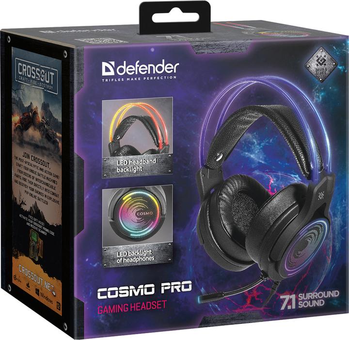 Actual product image Defender Cosmo Pro Headset Wired Head-band Gaming Black (Cable)