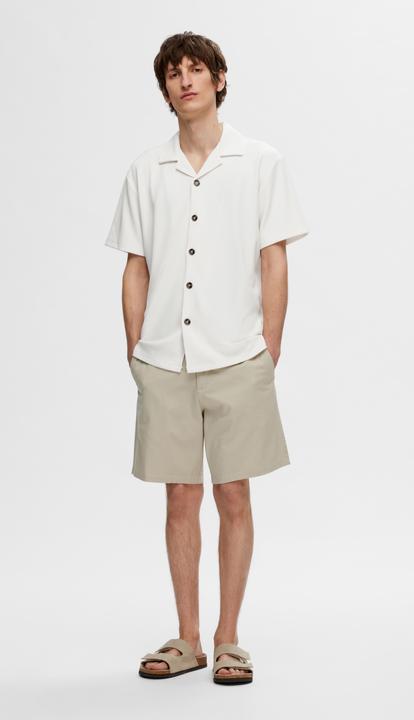 Immagine prodotto Selected Homme Camicia a maniche corte con collo cubano a coste (M)