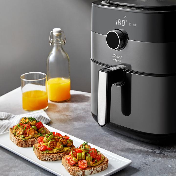 Produktbild Arzum AR2074-G Heissluft-Fritteuse Timerfunktion, Überhitzungsschutz Silber, Schwarz