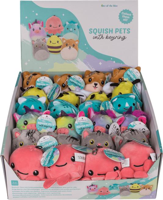 Actual product image Out of the blue Squeeze animals with key ring approx. 9 cm