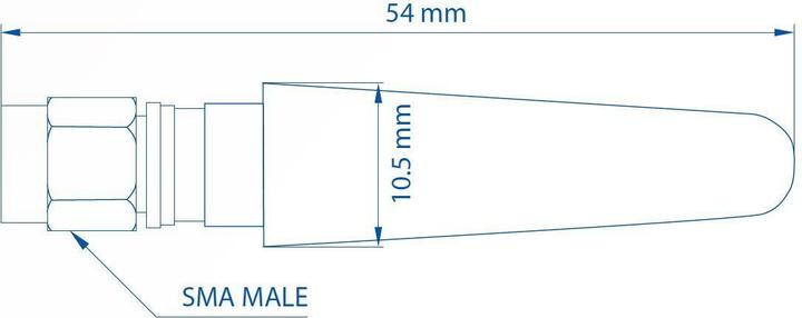 Produktbild Teltonika PR1CS450 - Gerade kompakte mobile Antenne (5G, 3G, GSM)