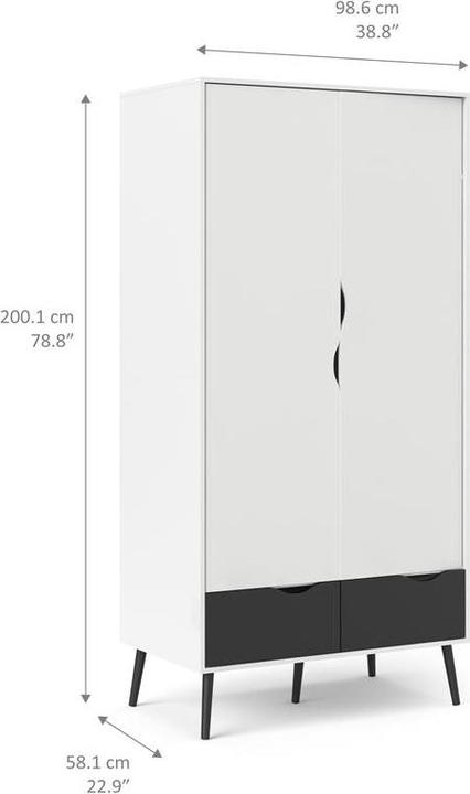 Actual product image Ebuy24 Wardrobe Napoli (99 x 58 cm)