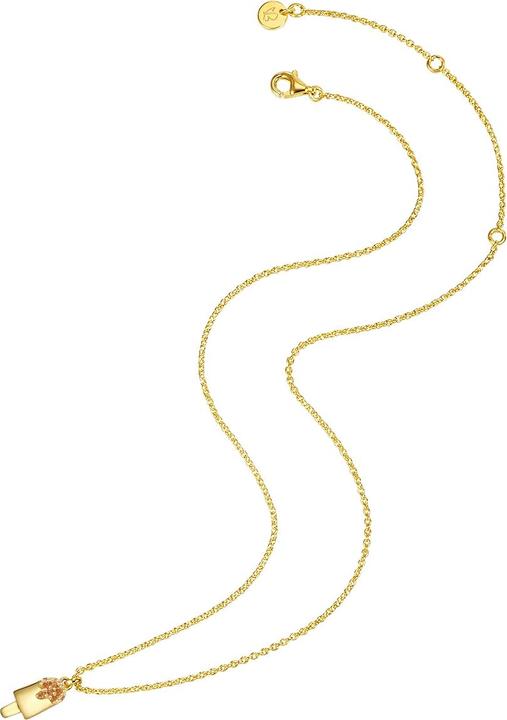 Image du produit Glanzstücke München Kinder Eis Sterling Silber Zirkonia Gelbgold 35,0 cm Basiskette + 7,5 cm Verlängerung - 30334 (Argent Sterling)