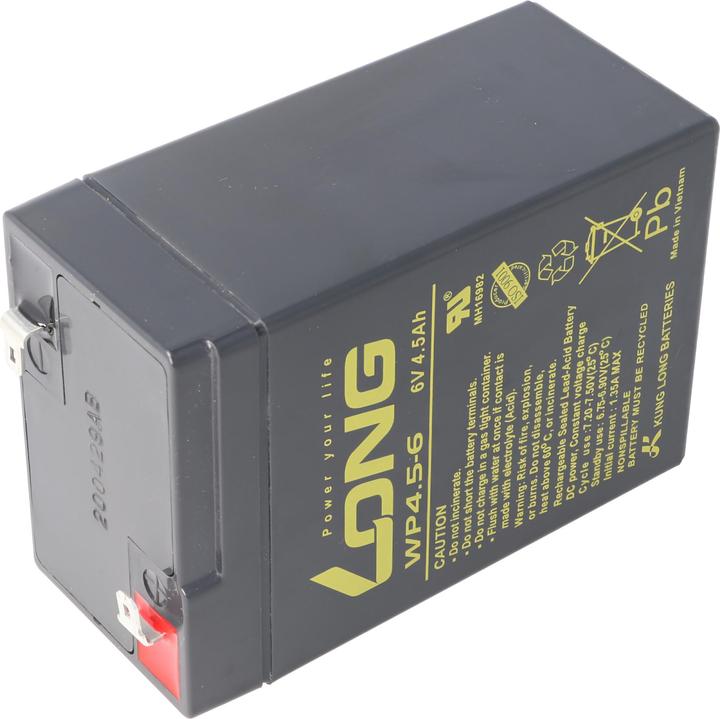 Image du produit Kung Long Akku WP4.5-6 mit Faston 4,8mm Steckkontakt (6 V, 4.50 Ah)