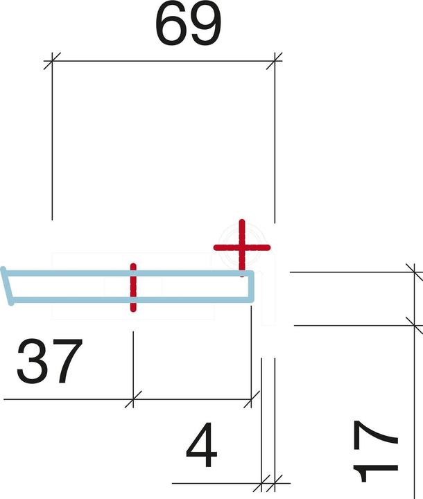 Produktbild Sentiotec Saunaglastürband DH-GW-SZ schwarz, eckig, Glas - Holz